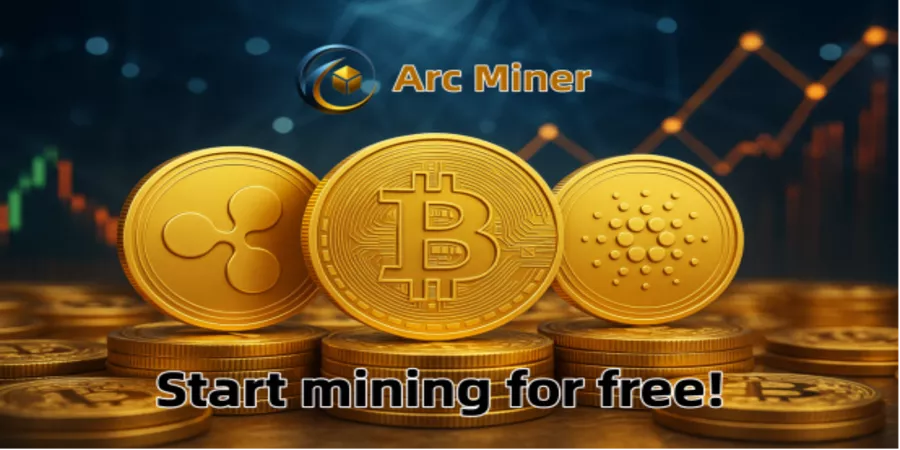 XRP, BTC, and ADA holders can earn a stable daily yield of $10000 through the Arc Miner platform.