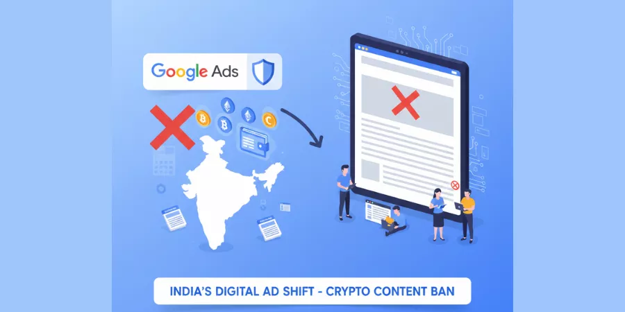 Google crypto ad ban India