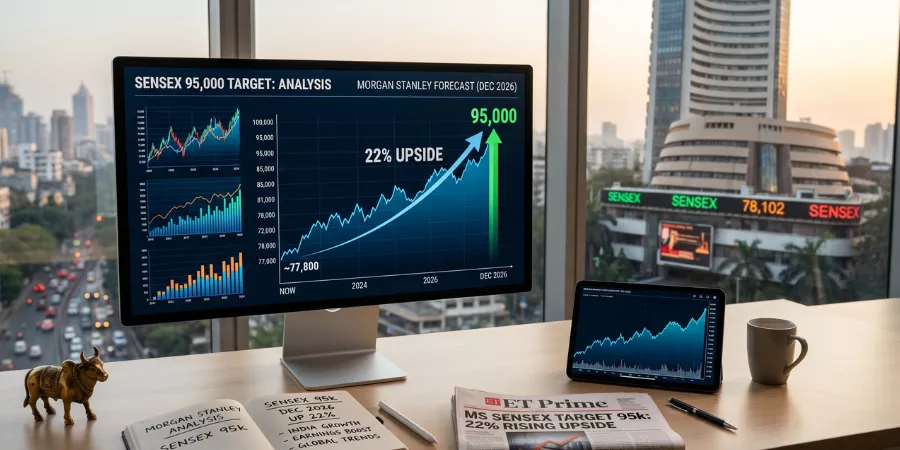 Morgan Stanley Sensex target 2026